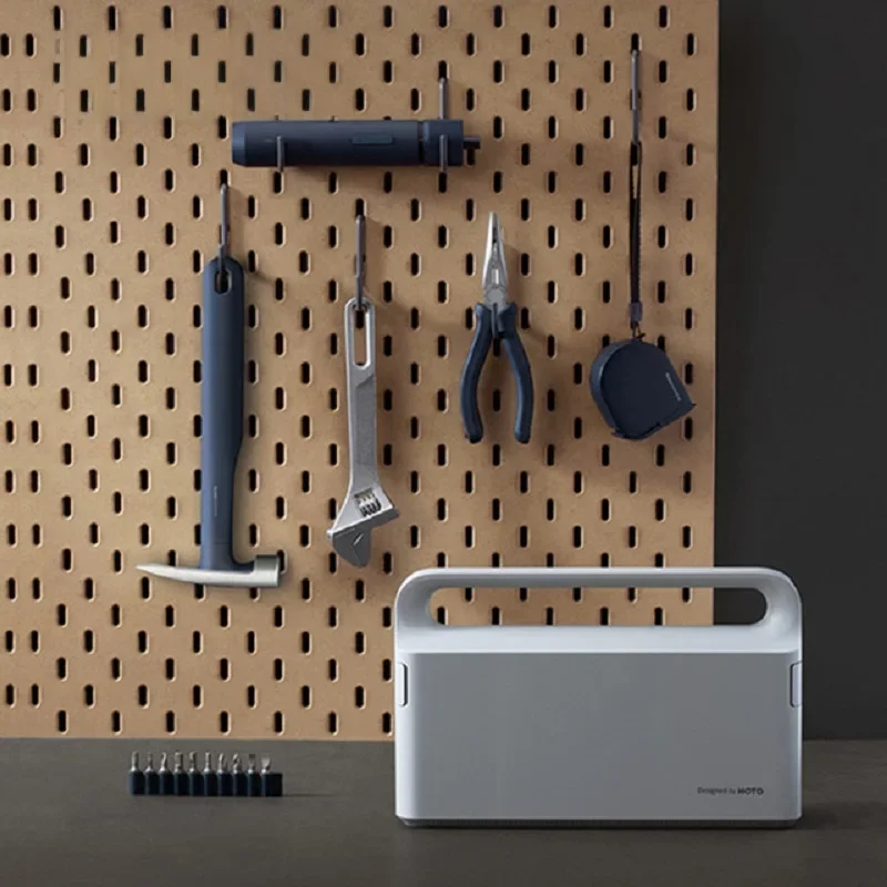 HOTO-Electric Screwdriver Tool Set, Kit de Ferramentas Mecânicas, Caixa para Casa, DIY, Chave