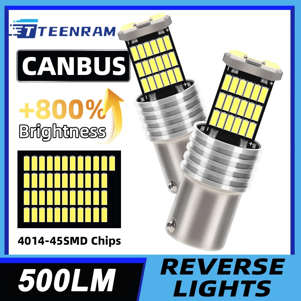 For Audi A6 C6 2005 2006 2007 2008 2PCS LED Daytime Running Light DRL Bulb Lamp P21W BA15S 1156 Car Accessories