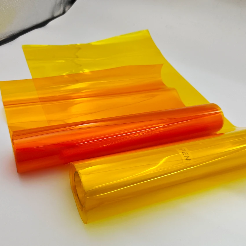 Película de Vinilo para Faros Delanteros Super Gloss Naranja VLT30% 30x60/120/200cm, Vinilo Profesional para Automóviles, PPF, Vinilo para Faros Antiniebla, Adhesivos Decorativos