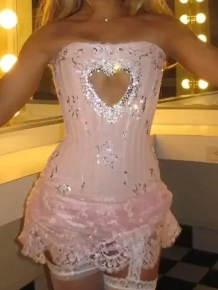 Seksowne suknie wieczorowe gwiazd dla kobiet elegancka, krótka koronkowa balowa impreza galowa sukienka na specjalne okazje 2024 sukienka koktajlowa — zdjęcie 2