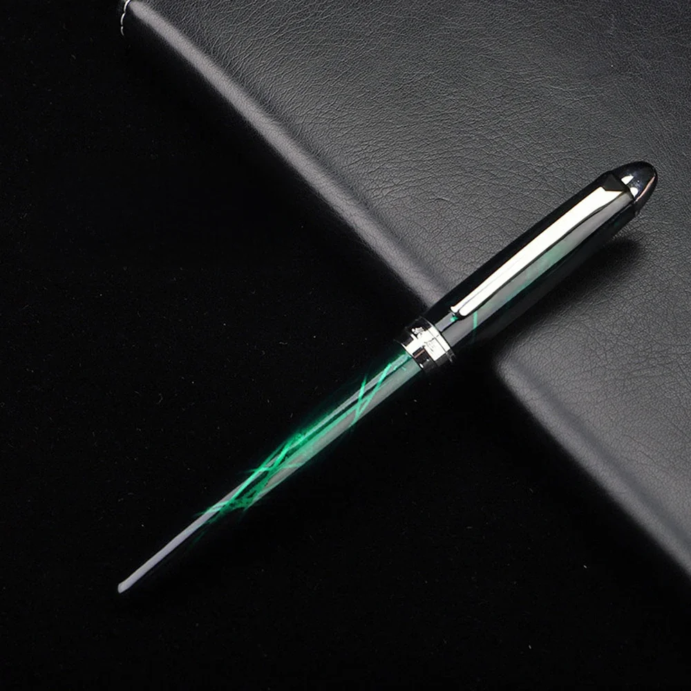 Haute qualité marque mode couleur dégradé F plume bleu vert Aurora stylo plume papeterie bureau fournitures scolaires stylo à encre