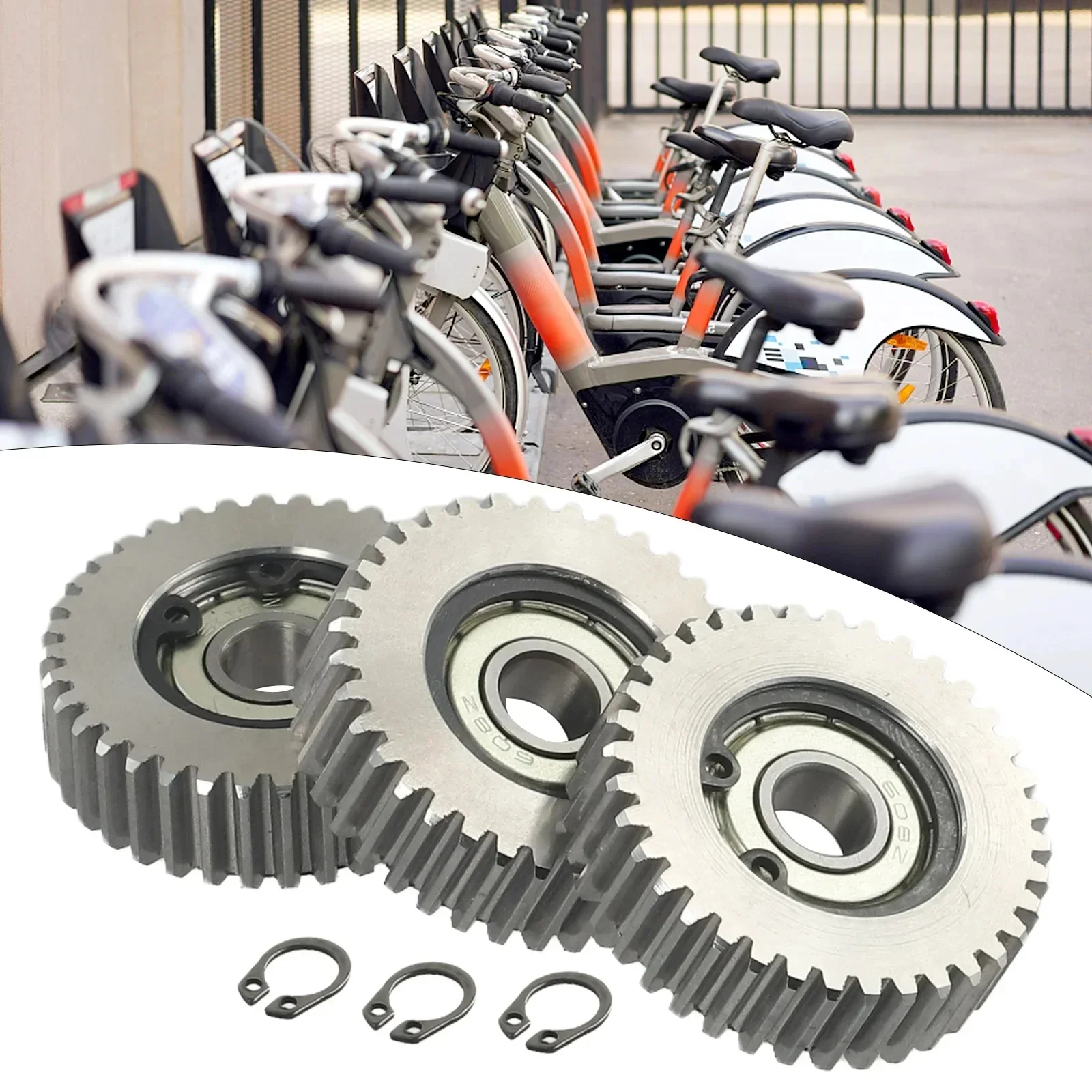 AliExpress NONE 3Pcs Electric Bike Bicycle 36T Steel Motor Gear ForBafang Motors 38mm Steel 36Teeth Electric Scooter Metal Gears bikes accessory