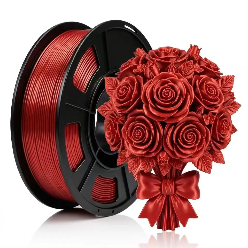 Premium Silk PLA Filament 250g, Excellent Surface Finish, Reliable Extrusion, Ideal for High Detail 3D Printing Models