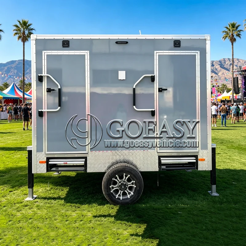 

2026 New Camping Toilet Portable Toilet Trailer with Large Capacity Waste Water Tank for Outdoor Camping