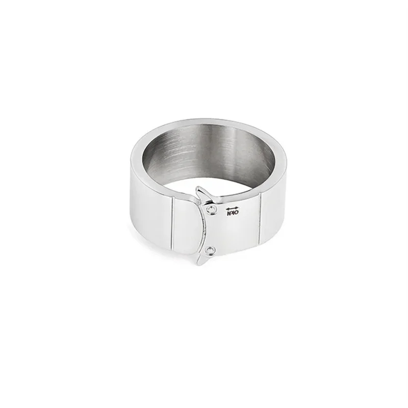 1017 alyx 9sm Ringe Männer Frauen glatte Schnalle Edelstahl farbe cht hochwertige Metall gravierte