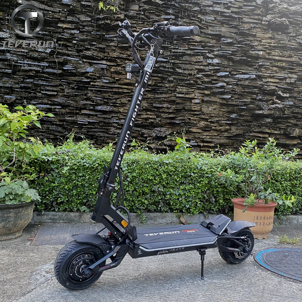 Original Teverun Fighter Mini 52V 20.8Ah Smart BMS APP New NFC Lock Dual Motor 2*1000W Top Speed 60km/h Official Teverun Scooter