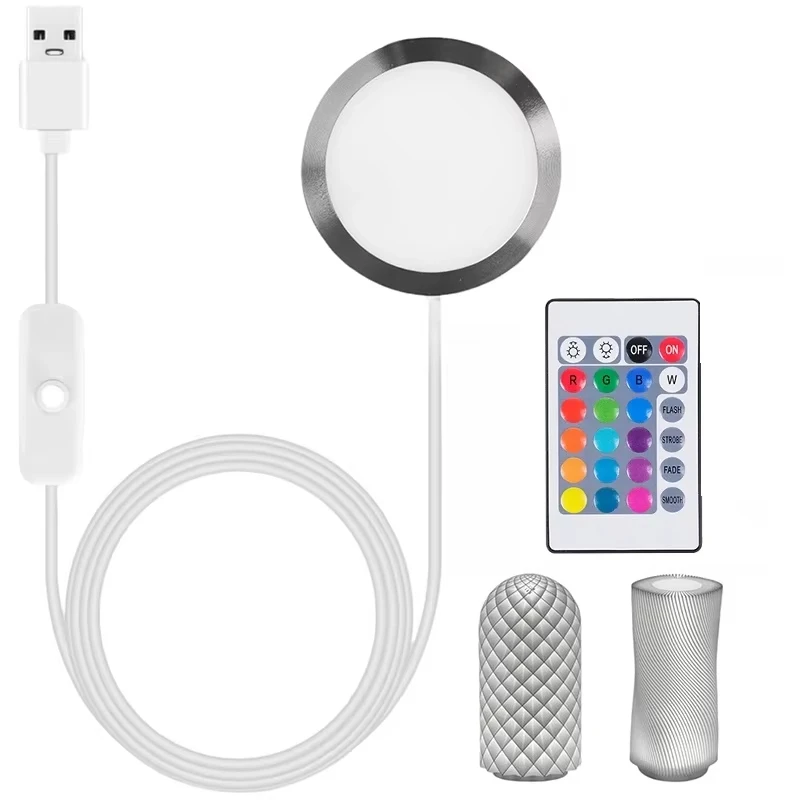 USB LED Lamp Kit for Bambu Lab X1C P1S P1P A1 A1mini, 3D Printer DIY Model Light with White/Cold/Warm 3D Printing Lighting Parts