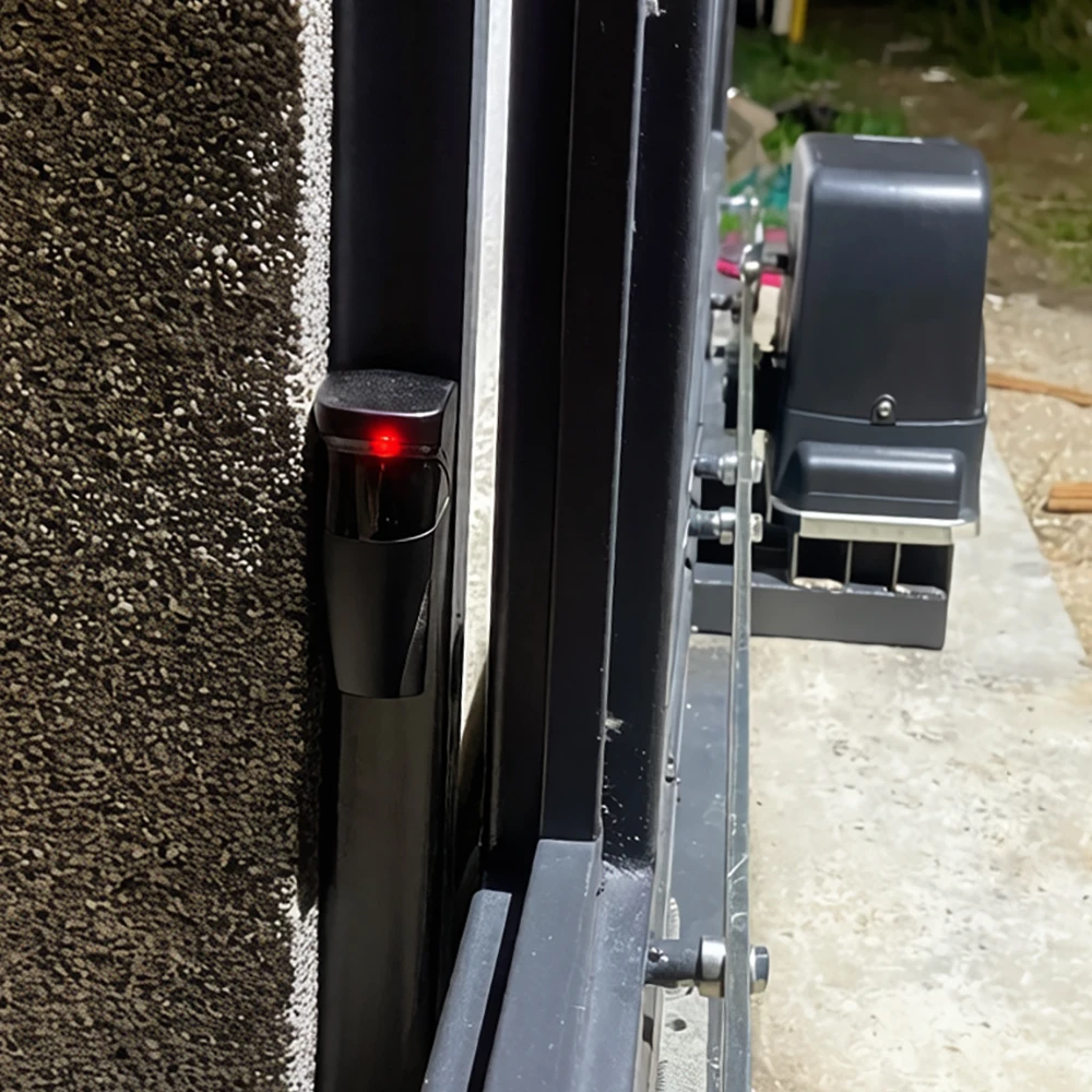 Single Beam Through-beam Photoelectric Sensor IP55 Auto Door Switch Swing Gate Barrier Safety Photocell Detector 15m 12-24V