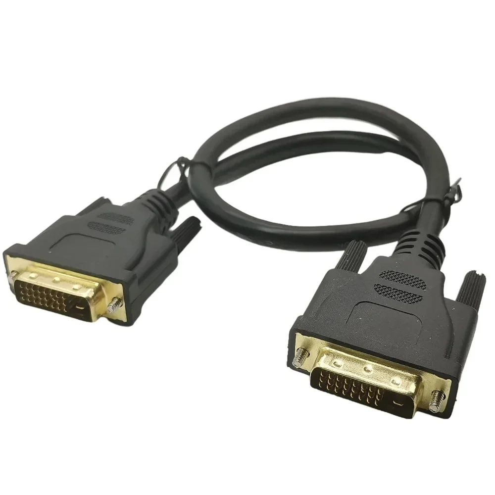 Kabel DVI 1080p 3D pozłacany wtyk męski-męski DVI TO DVI 24+1 PIN kabel 0.5M do monitora LCD DVD HDTV XBOX — zdjęcie produktu 6
