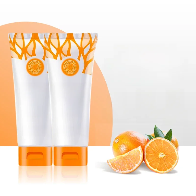 Gel esfoliante laranja, Removedor de ponto morto, Ilumine o peeling, Esfoliante reparador suave,