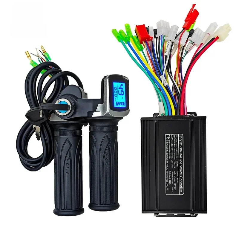 AliExpress NONE 36V 48V 350W 18A FOC Sine Wave Brushless Motor Universal Controller LCD Display Throttle Kit for Electric Scooter Bicycle Repair