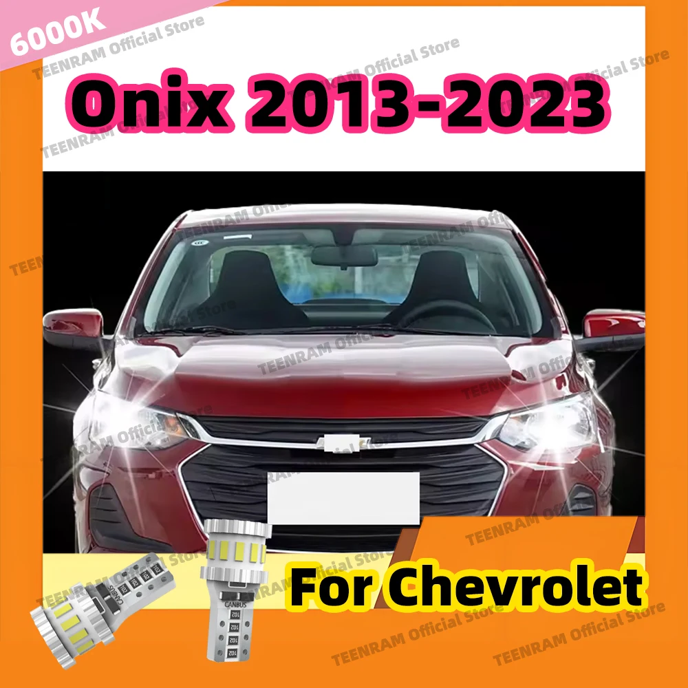 2x T10 LED Bulbs Signal Lights Car Wedge Side Trunk License Plate Lamps For Chevrolet Onix 2013 2014 2015 2016 2017 2018-2023