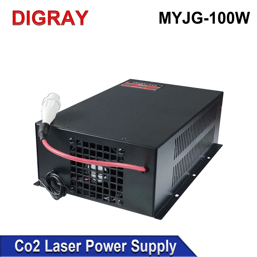 DIGRAY 100W Co2 Laser Power Supply MYJG-100W for 80W 100W Laser Cutting and Engraving Machine