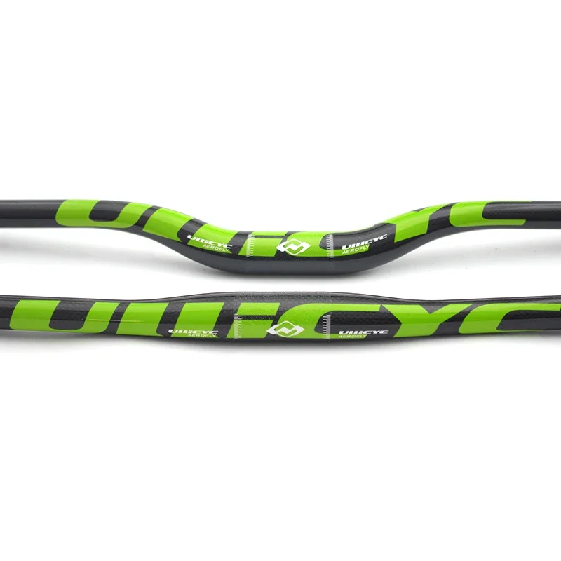 Ullicyc Carbon rower górski kierownica rowerowa kierownica węglowa MTB 3k błyszczący zielony 31.8*600/640/660/680/700/720mm CB186 — zdjęcie 2