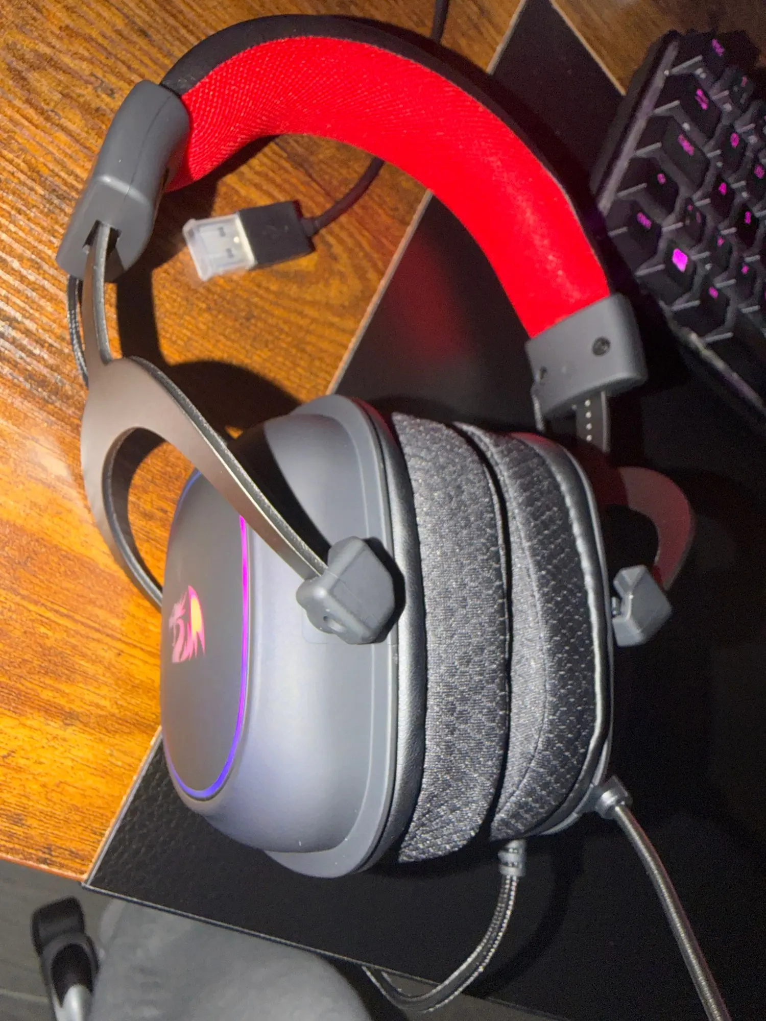 Redragon H510 Zeus-X RGB Wired Backlit Gaming Headset 7.1 Surround Sound Multi Platforms Headphone photo review