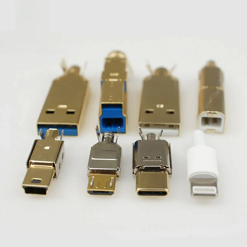 Hifi Audio Vergulde Type A Type B Type C Usb Een Usb B Usb 3.0 Mini Usb Mico Connector jack Tail Sockect Connector Poort Sockect - afbeelding 2