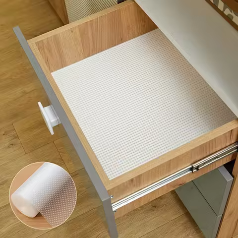 Transparent easy to clean waterproof anti fouling circular EVA pad for kitchen cabinets anti slip and oil proof pad