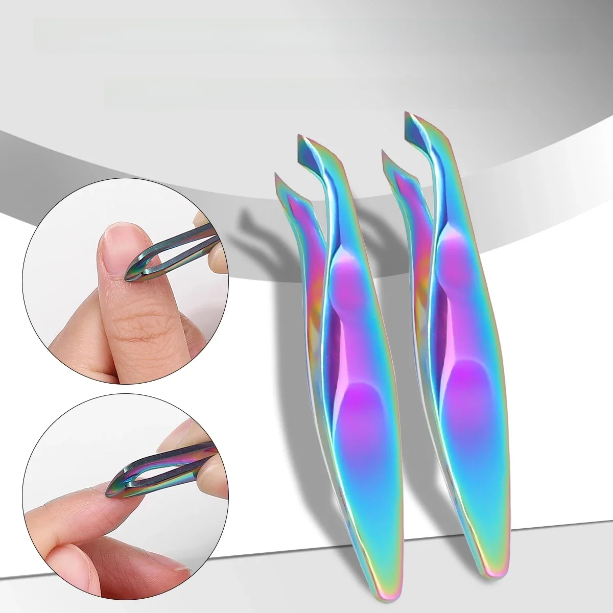 1 pièces petits ciseaux à cuticules à ongles pince à épiler Mini coupe-ongles tondeuse pour doigt et orteil peau morte enlever outils de pédicure