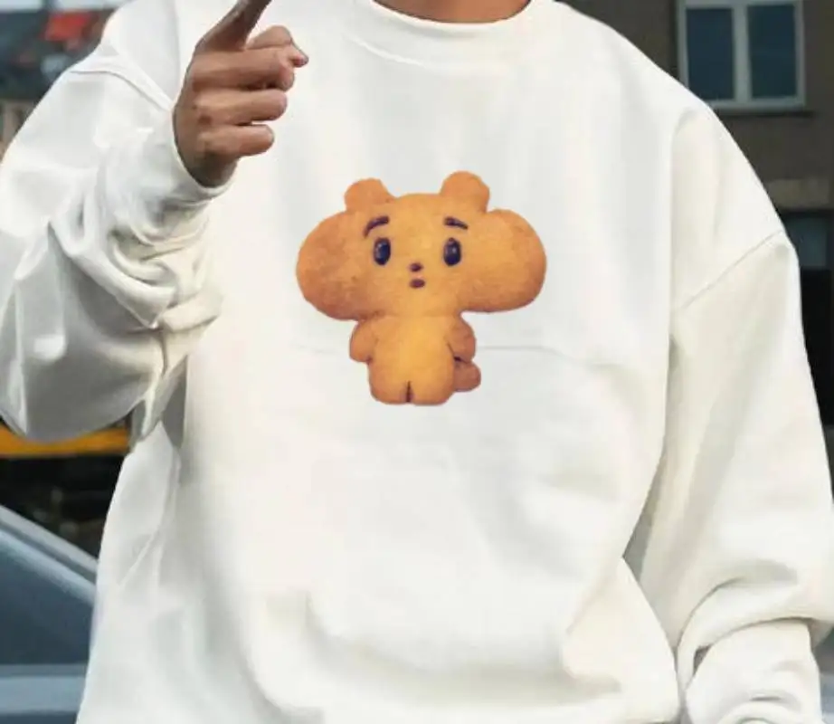 

Толстовки с милым печеньем в стиле Cutecore Gulf Of Mexico, женские винтажные пляжные графические толстовки большого размера, удобные хлопковые повседневные модные ретро-моды