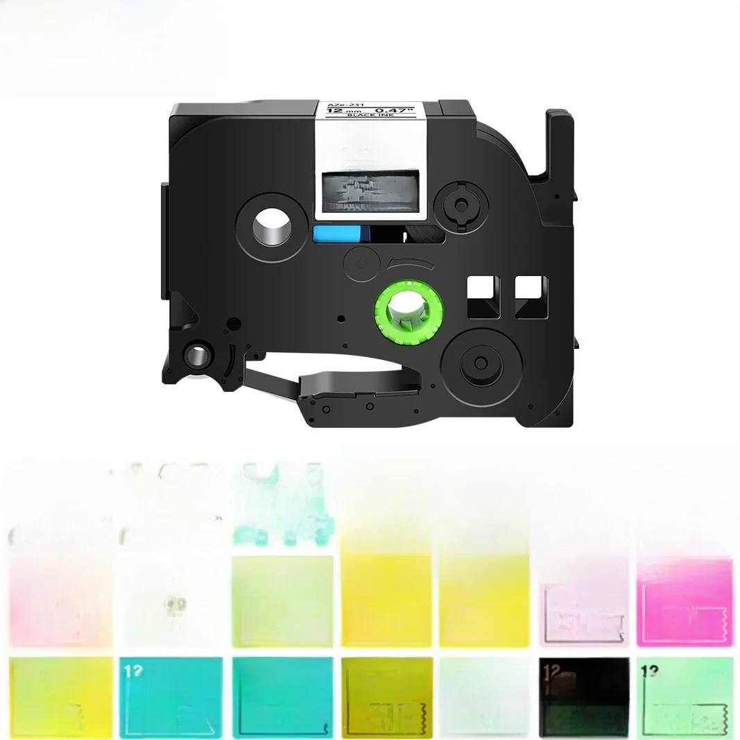 Nineleaf 6/9//24mm Etiketten band kompatibel für Bruder P-Touch Etiketten drucker für tz Bänder