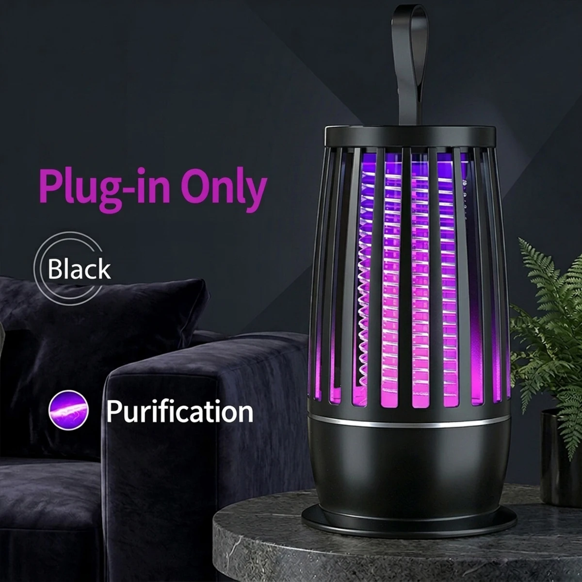 Elektrische Mückenvernichterlampe 2-in-1 UV-Mückenvernichter Leise Nachtlicht Steck-/USB-Aufladbare Outdoor-Mückenvernichterlampe – Detail 10