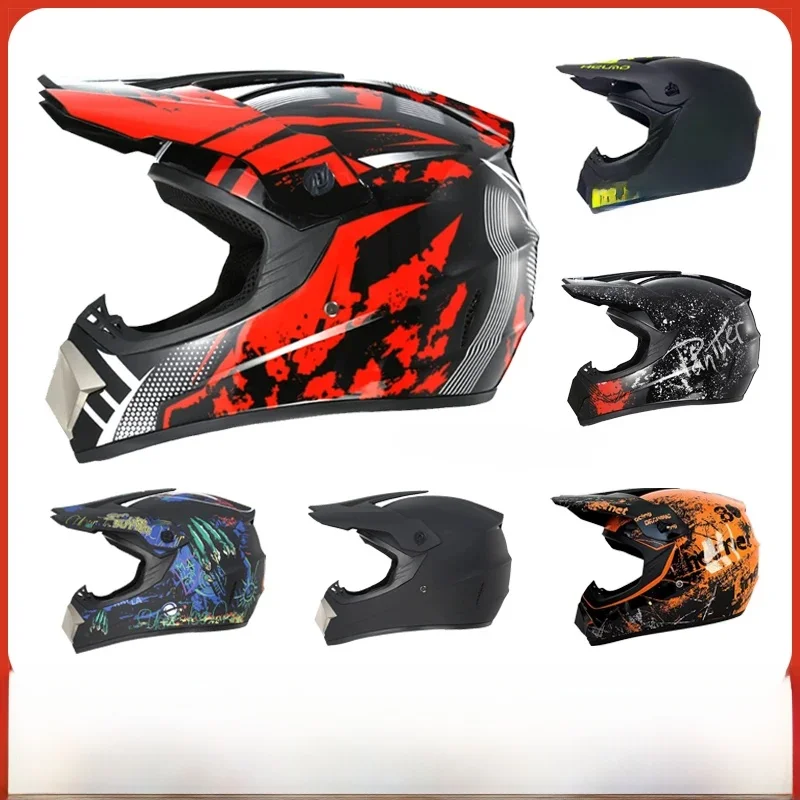 AliExpress Kids and Youth Full-Face Motorcycle Helmets, Dirt Bike Gear, Off-Road Goggles, and Cycling Protective Gloves