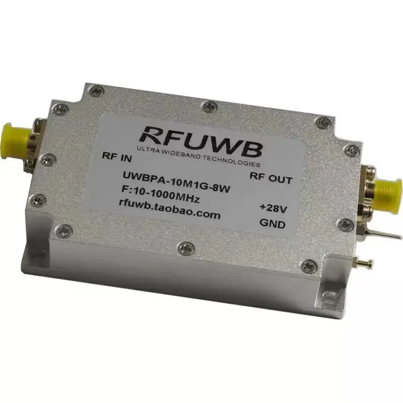 10-1000MHz 8W RF power amplifier, broadband power amplifier, RF power amplifier, RFUWB