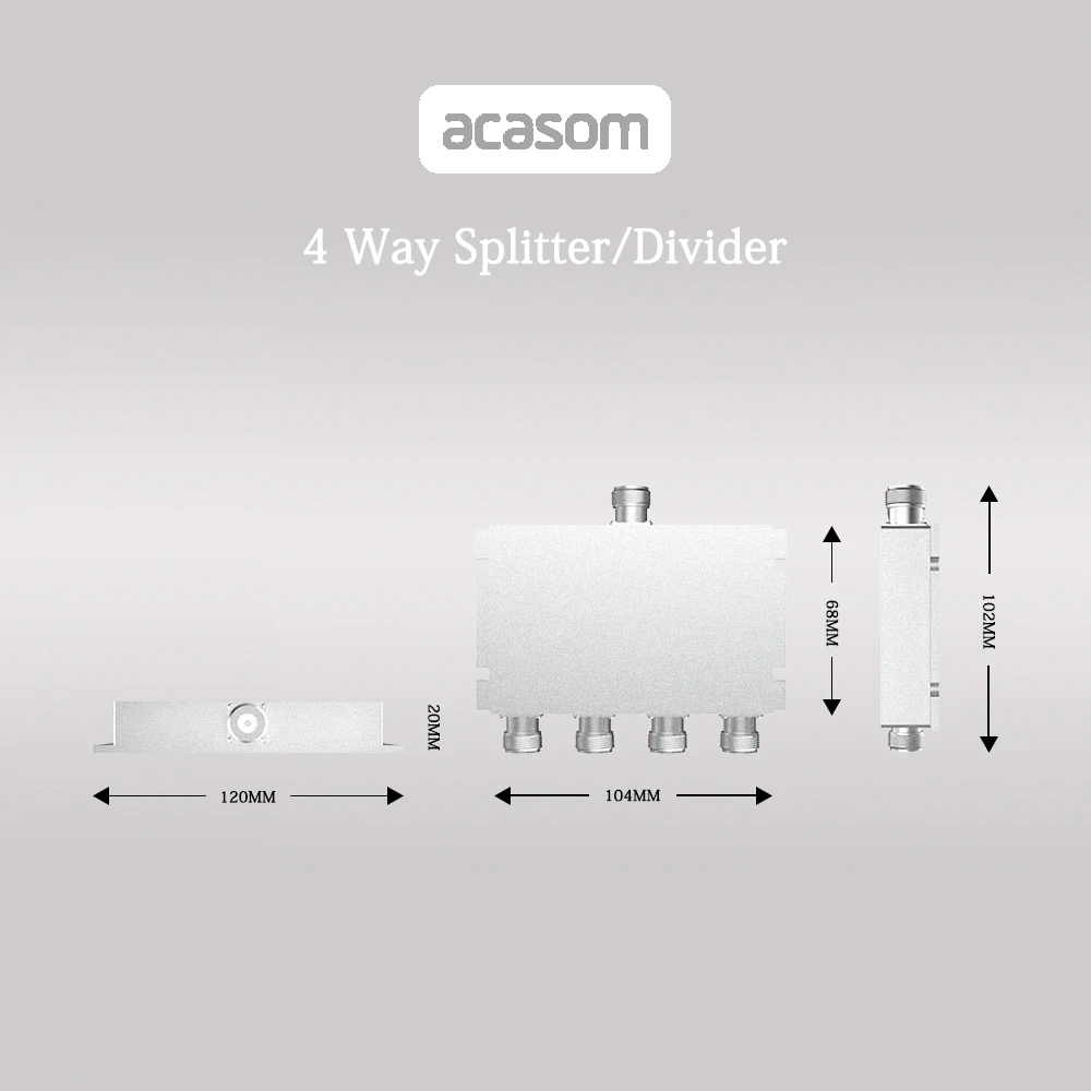 600MHz-6000MHz 4 Way  Microstrip Line  Splitter  2.4GHz  5.8GHz  Power Divider WIFI Wilkinson Type Divider RF Low Power