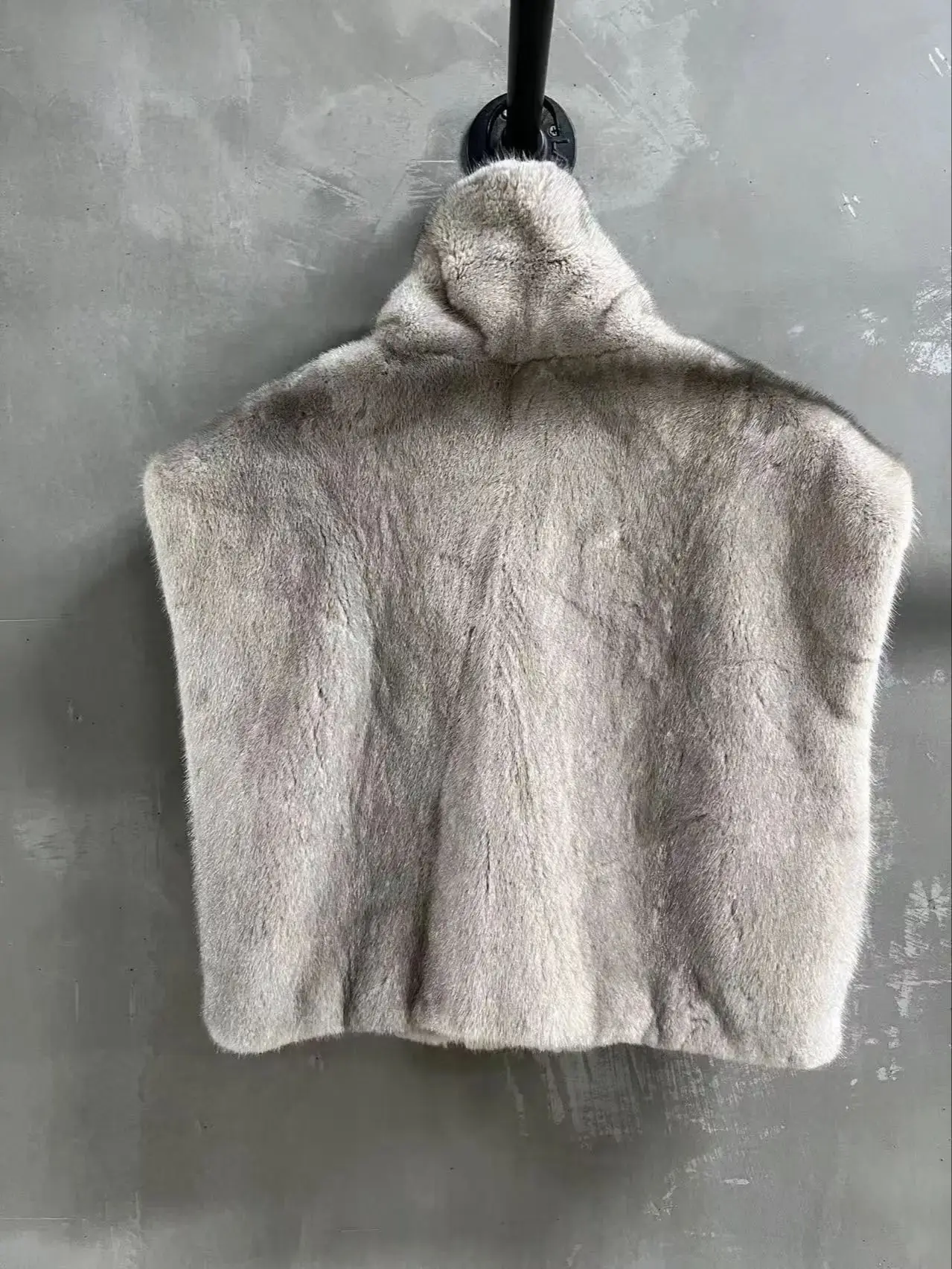 Colete de vison de veludo genuíno, elegante, casual, versátil