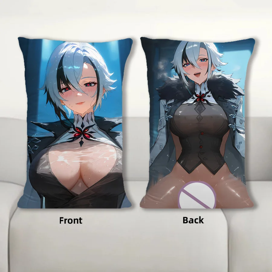 Dakimakura Anime Genshin Impact Arlecchino Nsfw Sofa Cushion Body Pillow Cover Double Side Print Bedding Throw Pillow Case Home