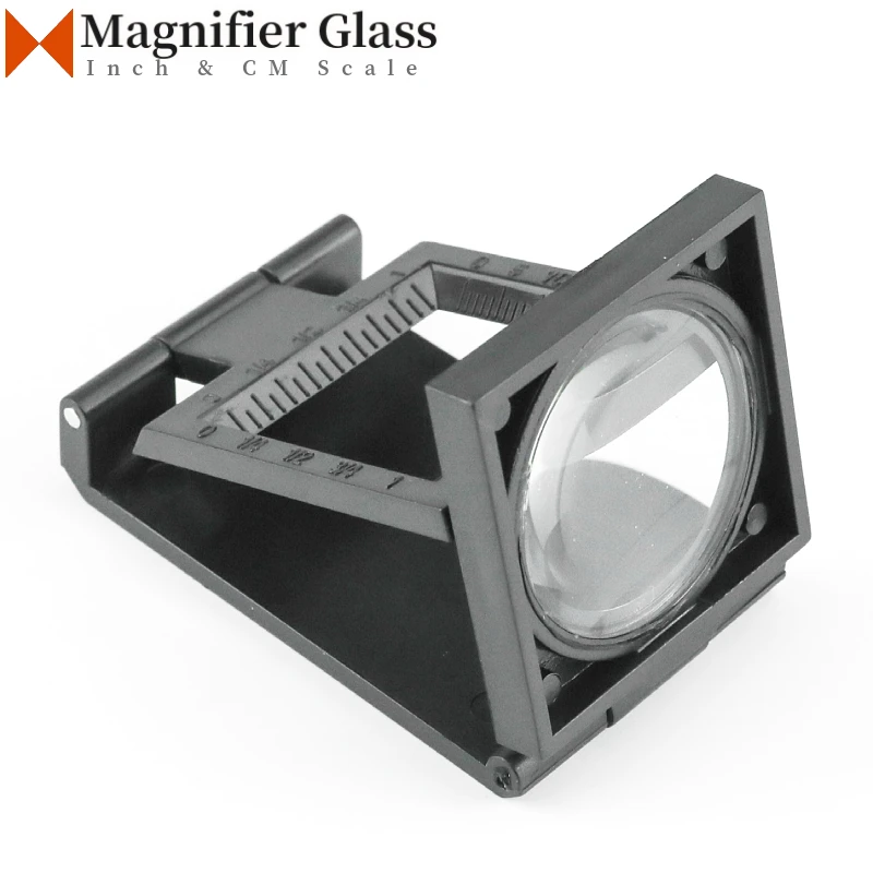 Folding Magnifier Glass For Fabric Check Inch and Centimeter Yarn Counter