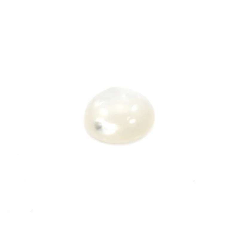 5pcs White Shell Mother-of-Pearl Round 2-16mm Cabochon Loose Stones for Jewelry Making Ring Pendant DIY