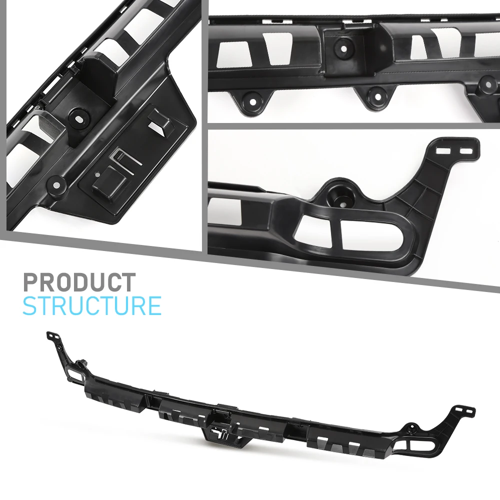 Binario di supporto per copertura paraurti centrale posteriore auto 68244459Ab adatto per Jeep Compass 2017-2019 3112200462 68244459Ab, 68244459Aa Nero