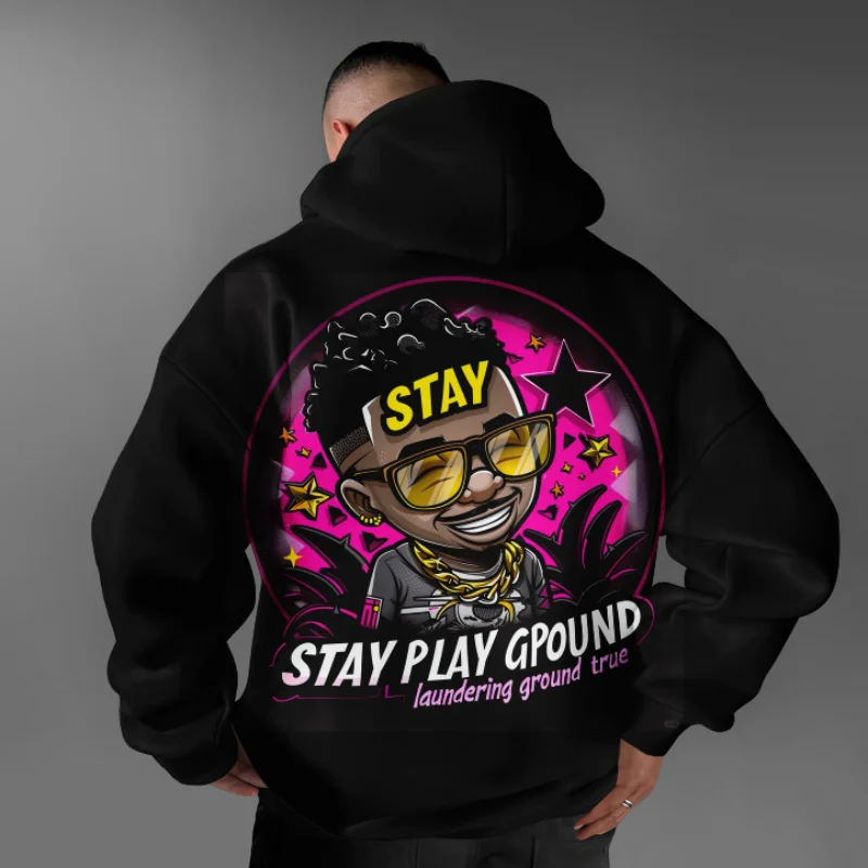 

New Retro Men's Hoodie Retro 3D Printed American Character Retro Comfortable Sports Street Wear Casual Daily Men's Hoodie