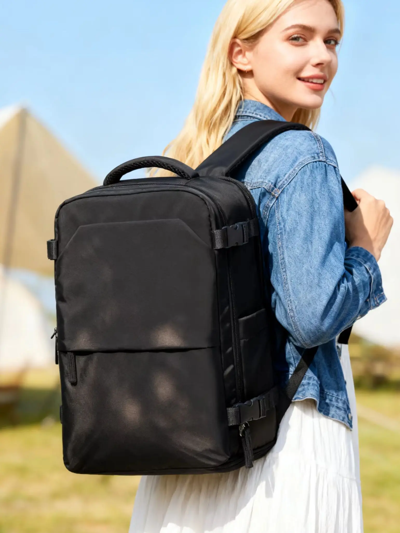 Rucksack 40x30x20 Reiserucksack Kabinengepäck für Ryanair Handgepäck für Vueling 24L Laptop-Reisetasche Herren-Arbeitsrucksack