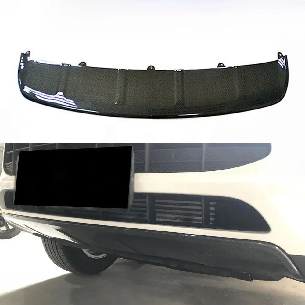 Zderzak przedni Spoiler wargowy Splitters dla Porsche Macan Standard 2014 2015 2016 2017, osłona przedniego zderzaka z włókna węglowego — zdjęcie 2