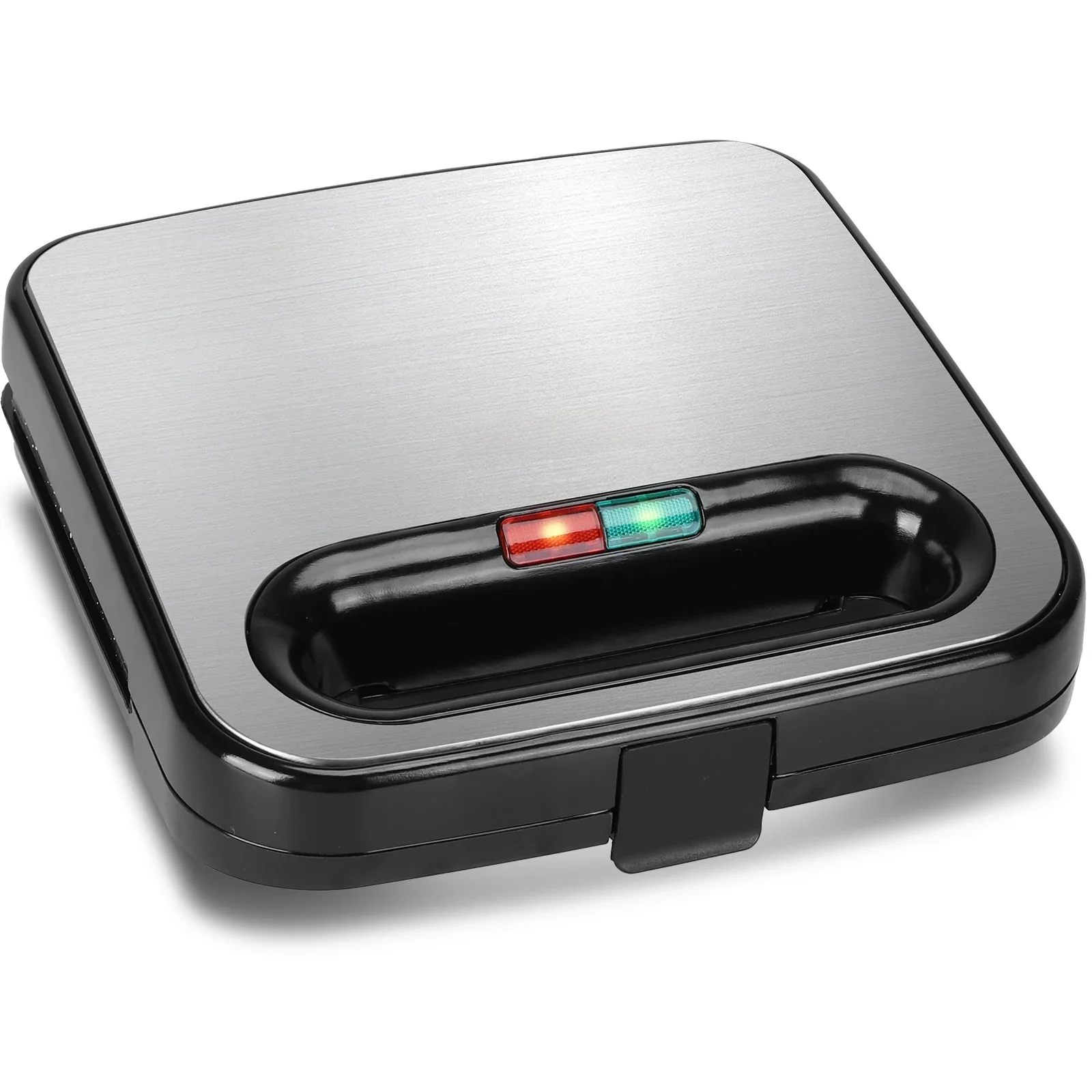 AIGOSTAR sandwicheras（Revestimiento Cerámico Antiadherente, Luces Indicadoras, Asa de Toque Frío, Almacenamiento Vertical, 750W）