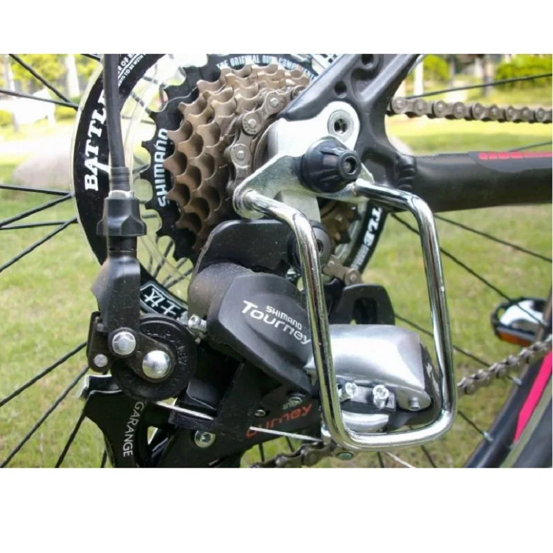 1pc Bicycle Rear Gear Adjustable Derailleur Chain Guard Protector Steel Road Bike Transmission Protection Bike Accessories