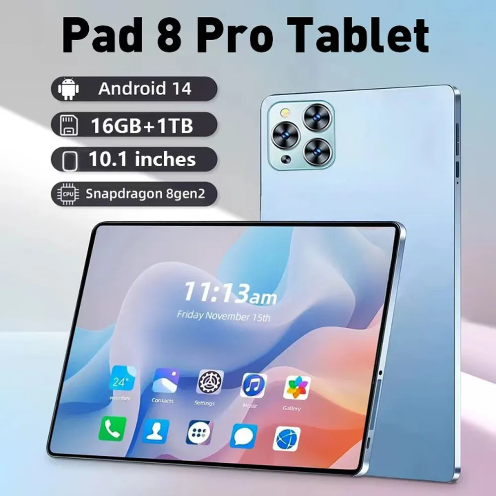 

Qualcomm Snapdragon 8 Gen2 Tablet Pad 8 Pro 10.1 inch 10000mAh Global Edition 16GB 1TB
