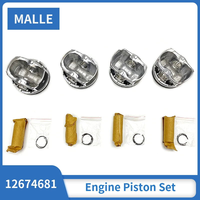 Engine Piston Set STD For Buick Chevrolet Malibu 1.5T Envision 1.5L Equinox 12674681 4 Pcs Pin Clip Assembly Kit Car Accessories