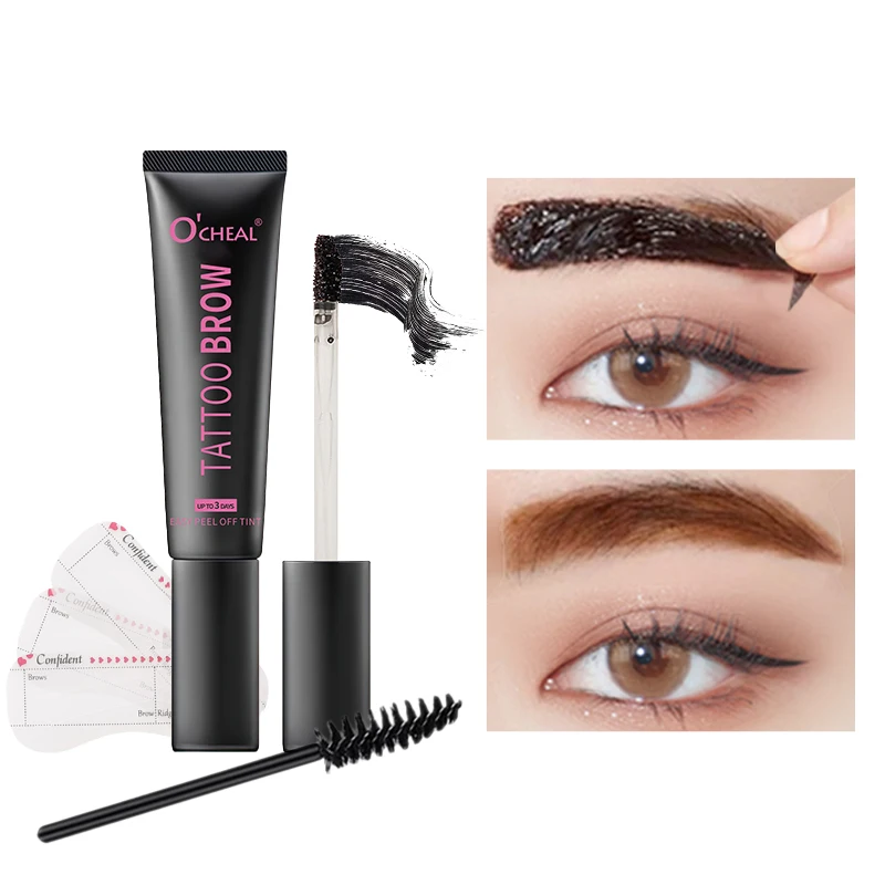 Ocheal  Eyebrow Dye Tint Fast Gel Eyelash Kit Eyebrows Tint Dye Makeup Waterproof Long Lasting Eyebrow Cream