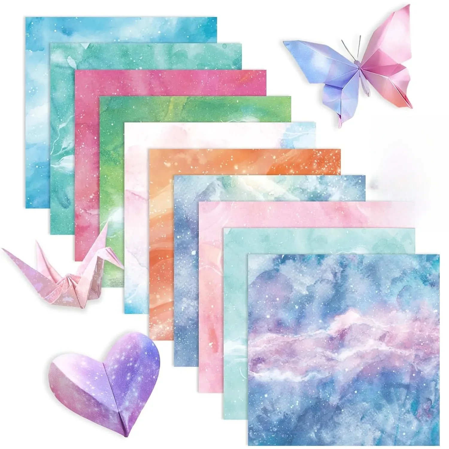 Kit de papier Origami, 50 à 200 feuilles, carrés Double face pour décoration de Scrapbook, artisanat pliant, projets d'art scolaire pour enfants, bricolage