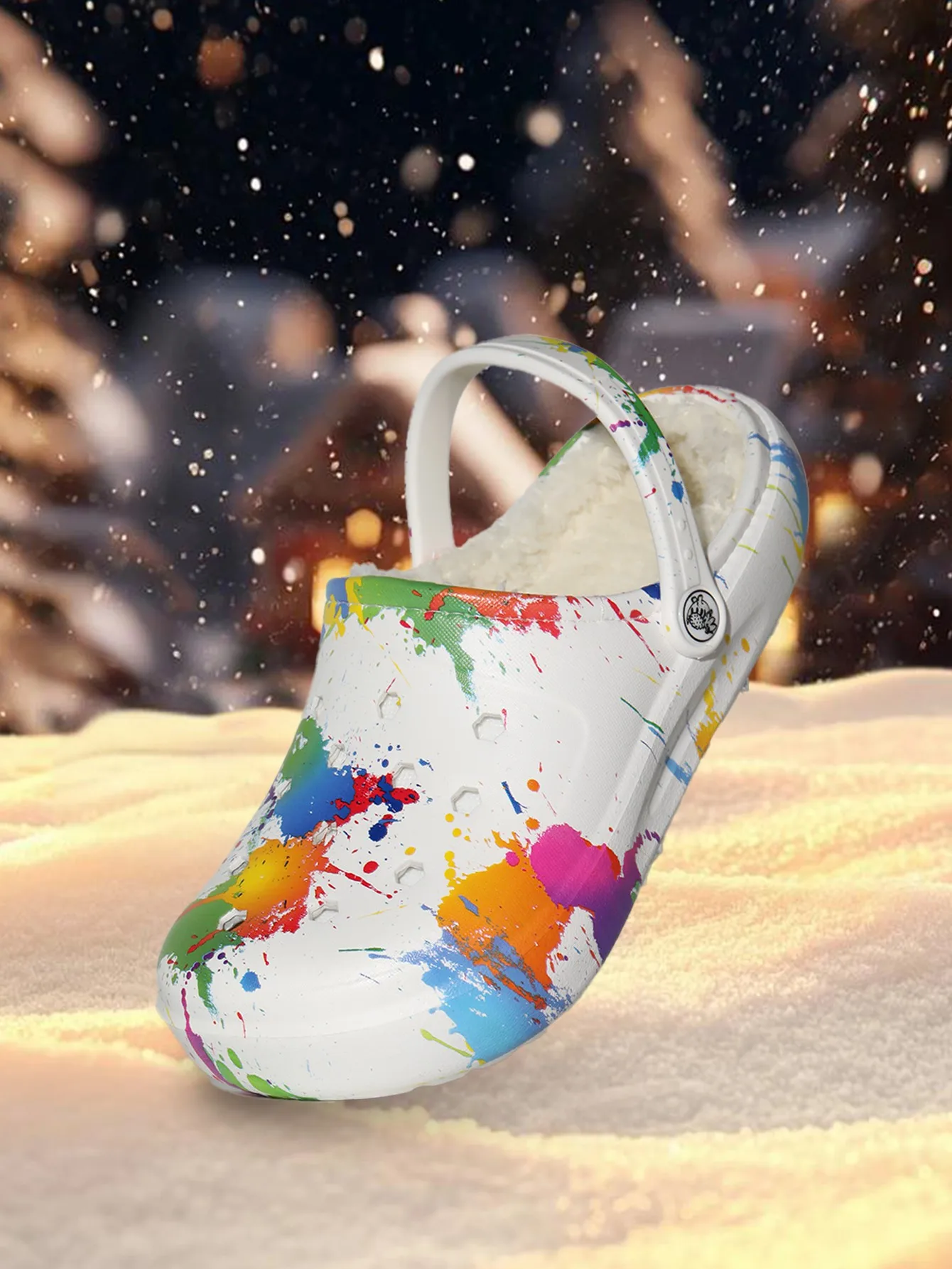 Damen-Winter-Clogs, Modisch und Lässig, für Drinnen und Draußen Tragbar 666 – Detail 15