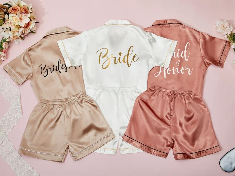 Softest Bridesmaid Pajamas, Personalized Short Pajamas, Bachelorette Party Gifts, Bridesmaids Proposal, Bridal Bride Party Gifts