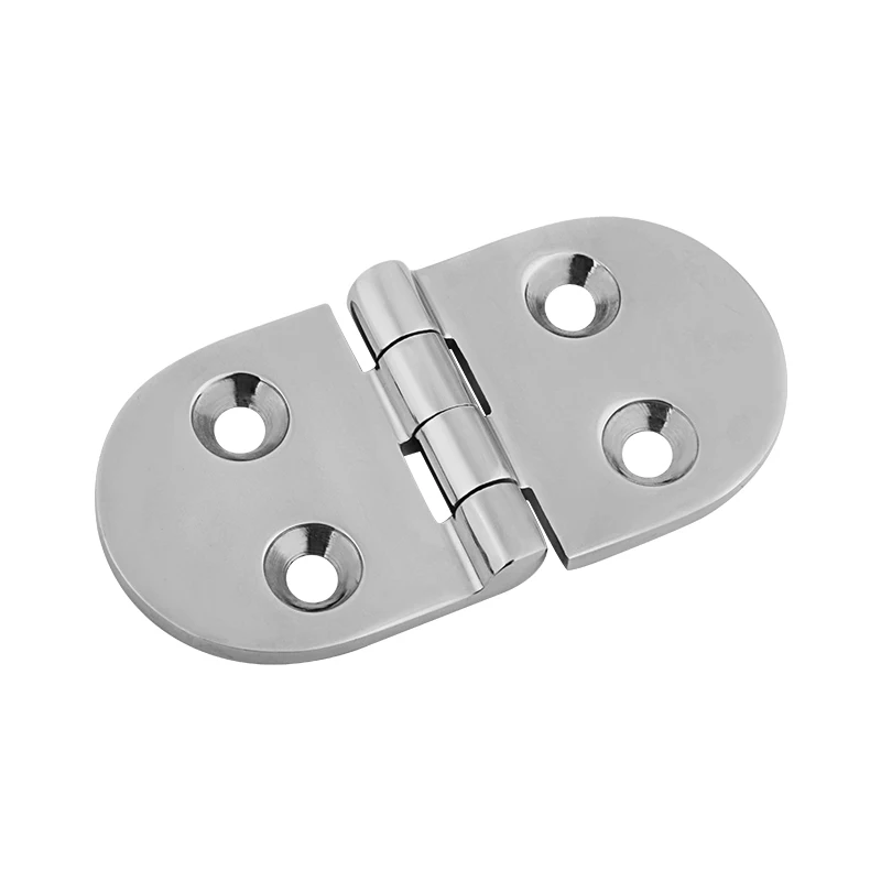 316 Stainless Steel Casting Hinge Flat Hinge Cabinet Doors For Windows 4 / 6 Holes Cast Strap Deck Hinge for Boat Hardware