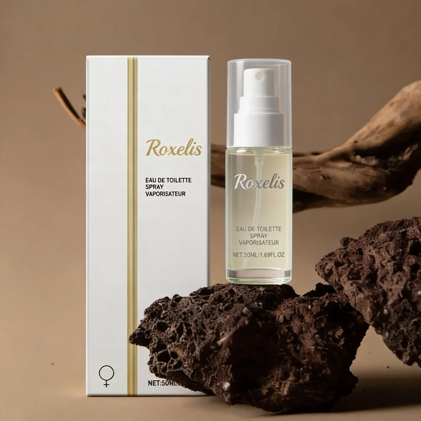 

Roxelis 50ml Light Fragrance Perfume Spray Romantic Sandalwood Woody Scent Long Lasting Pheromone for Fresh Dating Flirting