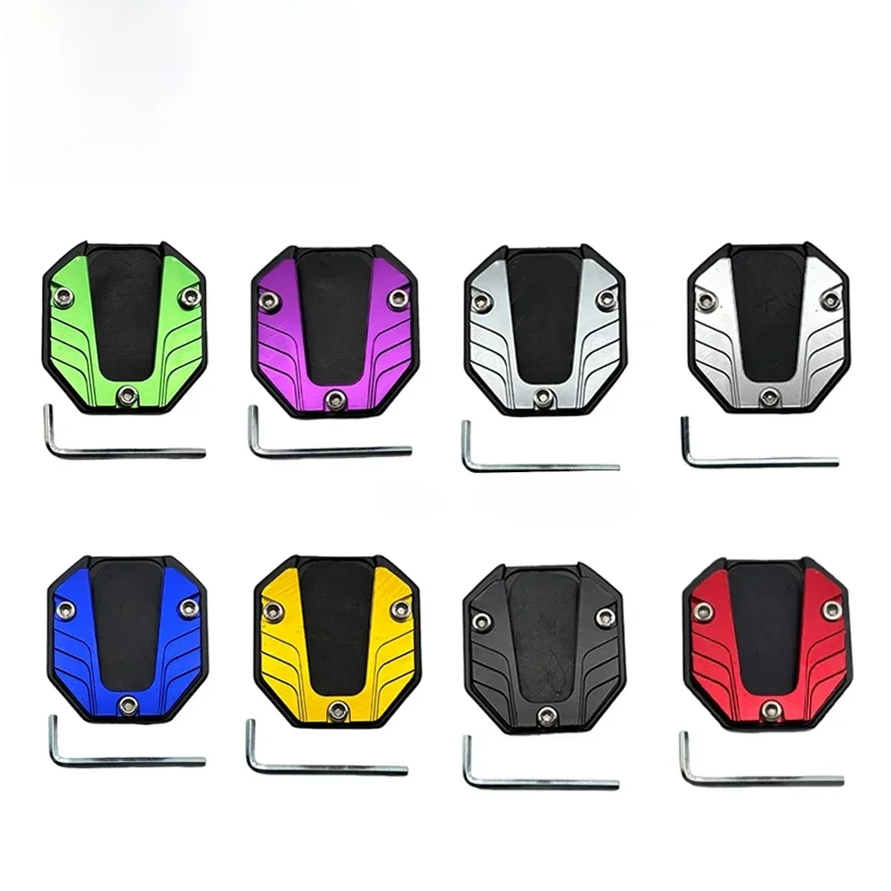 AliExpress NONE SDTW CNC Aluminum Alloy Motorcycle Bike Kickstand Extender Foot Side Support Enlarged Base Extension Foot Pad Stand