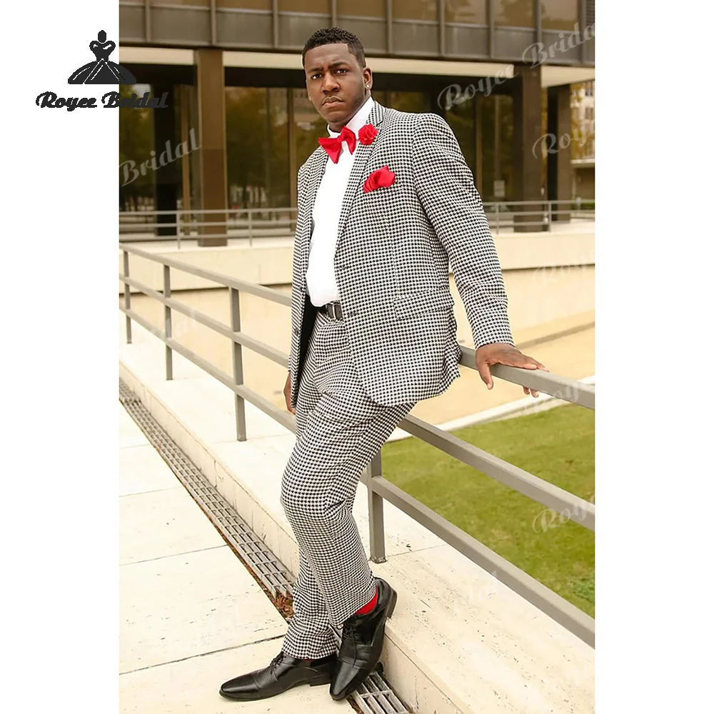 Striped Two Piece Single Breasted Men's Suit Wedding 2026 Notched Lapel Causal Evening Prom Suit Customized trajes para hombre