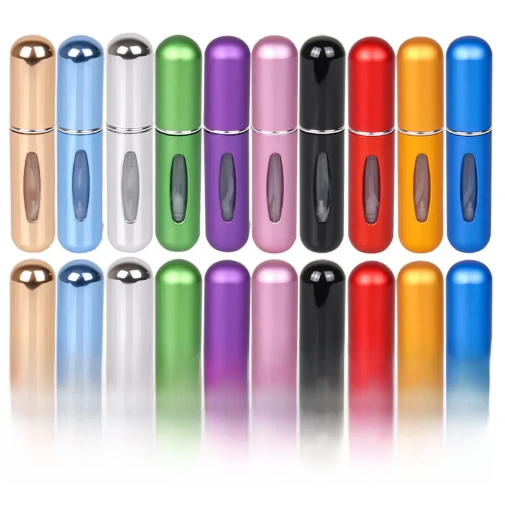Mini bouteille de parfum rechargeable Portable de 5ml, 10/20 pièces, pompe à parfum, récipient cosmétique vide, bouteille atomiseur pour voyage
