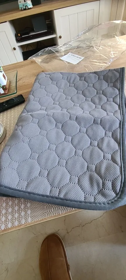 Customer review photo for Washable Reusable Dog Pee Pad